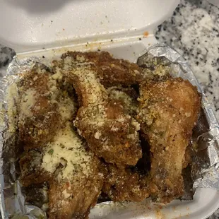 Garlic Pepper Parmesan wings