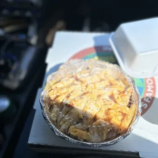 a pie in a box