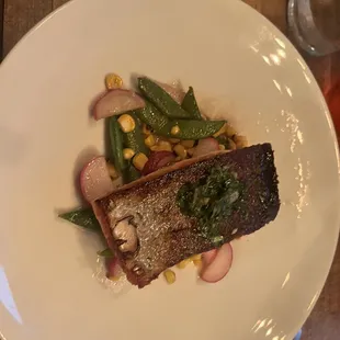 Pan seared salmon