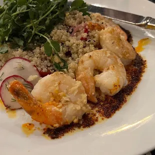 Shrimp and quinoa