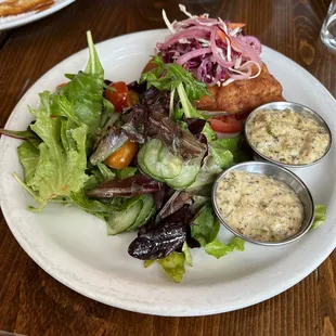 Fried catfish sandwich without the bun (4/5)