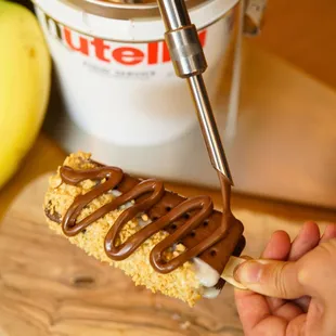 Nutella drizzle