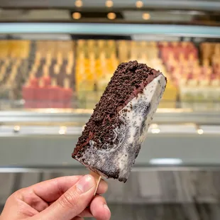 Oreo Cookies &amp; Cream Paleta dipped in Dark Chocolate &amp; topped with Oreo Cookie Crumbs
