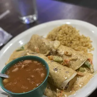 Cajun Crawfish Enchiladas