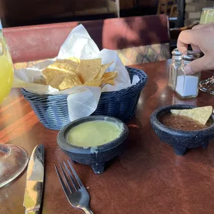 Free chips and salsa.