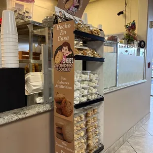 a display of cookies