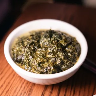 Creamed spinach