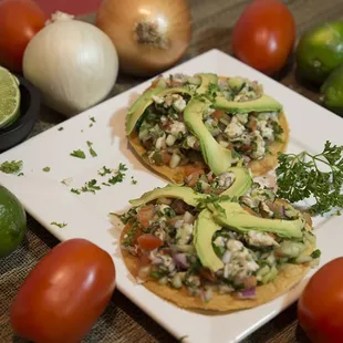 a plate of food on a table