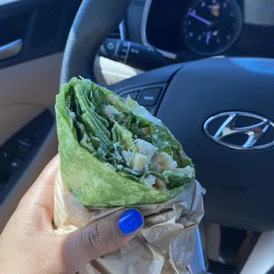 Caesar salad wrap