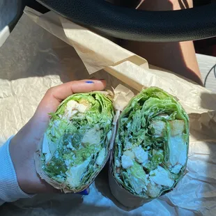 Caesar salad wrap