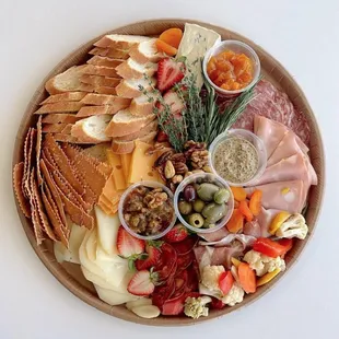 cheese + charcuterie platter