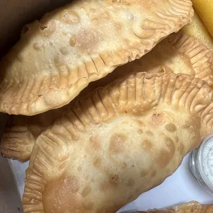 Beef and chicken empanadas