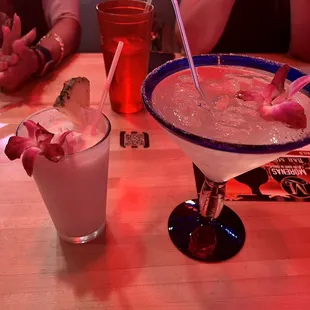 A $30 margarita  and a $18 piña colada
