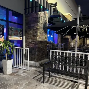 Outdoor Seating with Bar Access