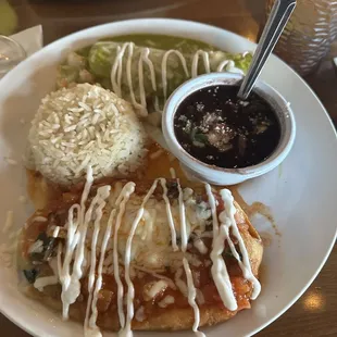 Green Shrimp Enchiladas