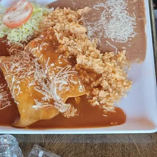 Enchilada plate