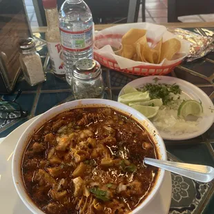 Must try Menudo soup.