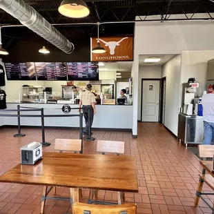 the interior of a restaurant