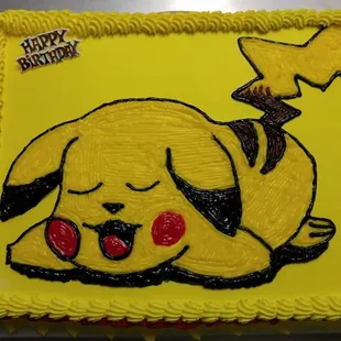 a pikachu with a star on top