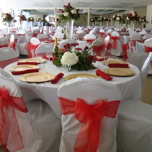 Our large hall Grand Ball Room holds up to 450.