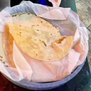 Flour and corn tortillas