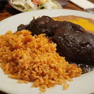 Chicken mole plate