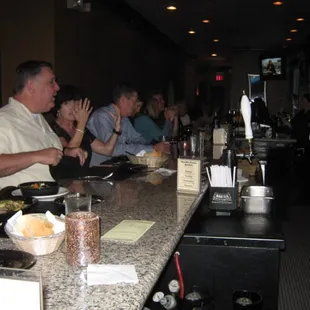 the bar