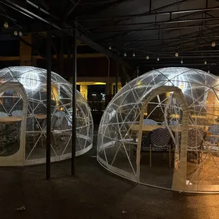 You can now rent a heated igloo to dine in.