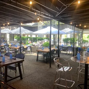 Morettis Patio. It's first come first serve