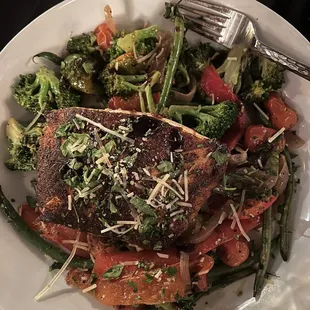 Blackened Salmon Risotto