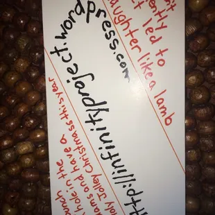 The guy in the canoe gave me his card.