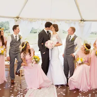 under gazebo right after ceremony // couple exit  image by http://andreyp.com