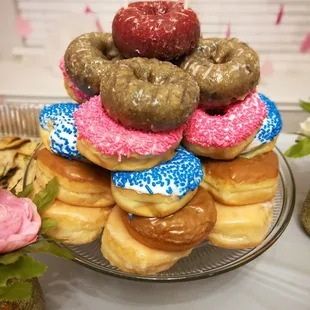 a stack of doughnuts