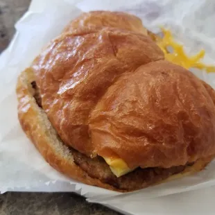 Sausage Egg Cheese Croissant - $3.59