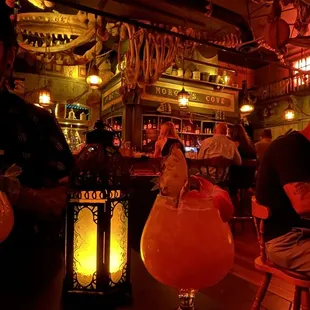 Inside and drinks