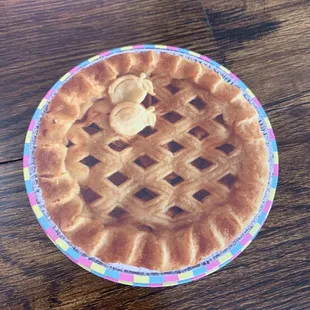 Not an actual pie. It's a coaster. Cute, huh??!But Morgana also sells pies.