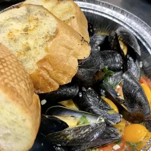 Steamed Mussels