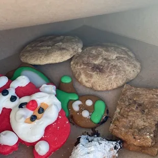 a box of christmas cookies