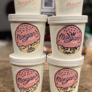 Four pints of Morgan&apos;s!