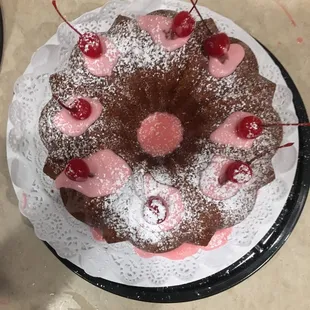 Cherry Sundrop Cake with Maraschino Cherries