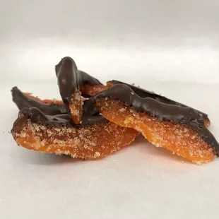 Spicy mango dipped in dark chocolate!