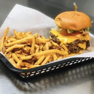 The Double Smash Burger and Crispy Fries were excellent.