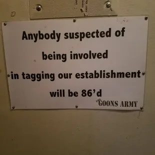 Lol. 86&apos;d. Goons Army.