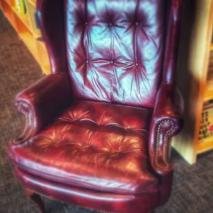 comfortable chairs to sit in as you check out new books