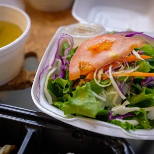 salad that comes with bento (to-go)