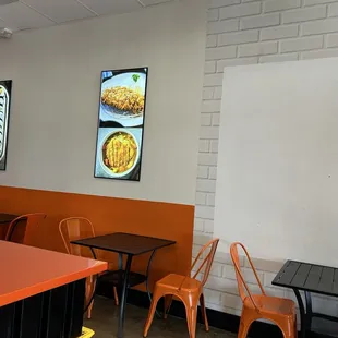 Inside dining area