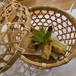 Baby Corn & Carrot Tempura