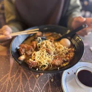 2. Spicy Miso Crispy Chicken Ramen