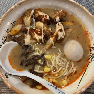 2. Spicy Miso Crispy Chicken Ramen