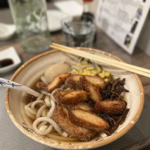Crispy Chicken Udon